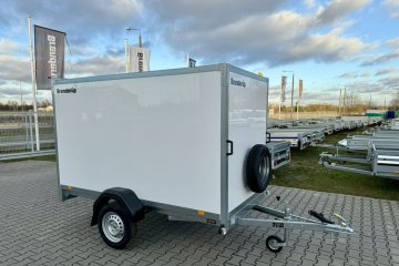 rampa kontener 750 kg 1 oś przyczepa lekka