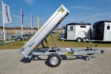 przyczepa wywrotka 244x155 cm kiper 1 stronny pompa ręczna