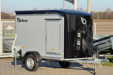 lekka niehamowana kontener na 750kg rampa pod motocykle quady