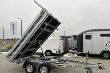 przyczepa wywrotka kiper 3 stronny 2600 kg, elektryczna pompa