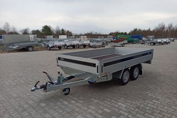 przyczepa skrzyniowa 325x180 cm, 2500kg DMC hamowana
