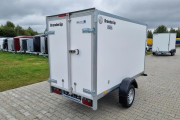 drzwi kontener 750 kg 1 oś przyczepa lekka