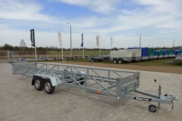612x123 cm 2 osie 750kg przyczepa do przewozu długich elementów rur 6m