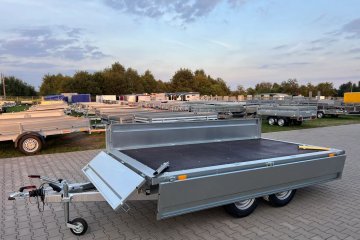 skrzynia, platforma 320x168 cm, hamowana, DMC 1600kg, 2 osie