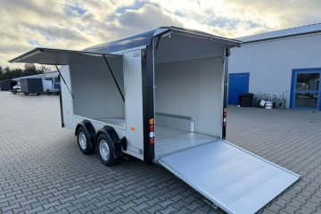 + klapa boczna i drzwi | przyczepa aluminiowa kontener Cheval Liberte