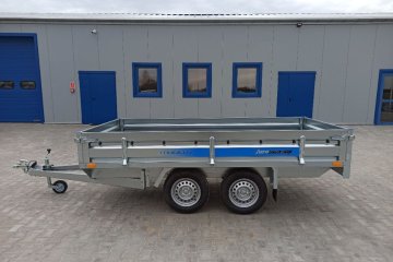 300x150x35 cm przyczepa skrzyniowa dwuosiowa 750kg DMC