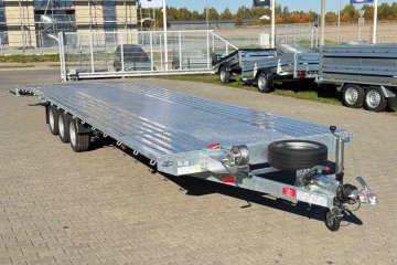 najazdy 2,5m | podłoga ALU | lampy LED | wciągarka | koło zapasowe